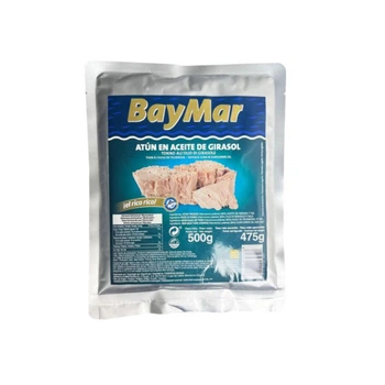 Тунец в собственном соусе BAY MAR Atun 500 г/475 г (пакет)