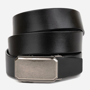 Ремень мужской из натуральной кожи Vintage leather-20274 115 см Черный