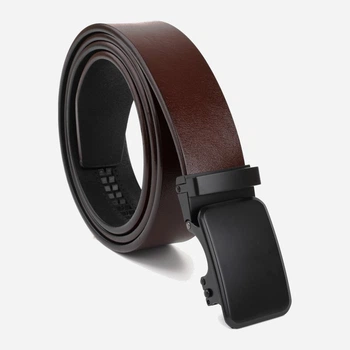 Ремінь чоловічий з натуральної шкіри Vintage leather-20271 115 см Коричневий