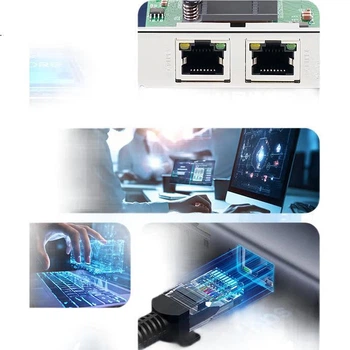Серверная гигабитная сетевая карта FLYBISH NA576-T2M PCI-E X1 с двумя электрическими портами, программным маршрутизатором и агрегацией ROS, чипом Intel 82576, PCIe.