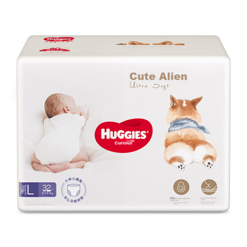 Подгузники-трусики Huggies Soft Cute Corgi L (9-14 кг), 32 шт