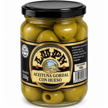 Оливки зелені LUPY з кісточкою - 350 g