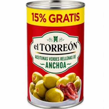 Оливки зелені el TORREON Anchoa (з анчоусом) - 350 g