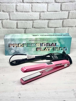 Утюжок инфракрасный с ультразвуком Ultrasonic hair care clips 1056 (Pink)