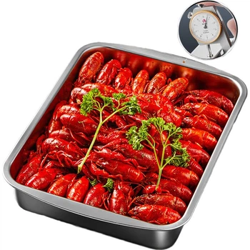 Блюдо для лобстера COOKER KING из нержавеющей стали 304, прямоугольное, 34×25×6 см