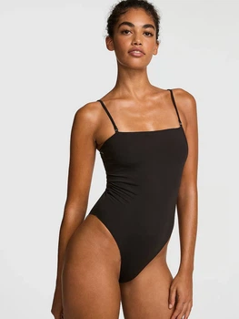 Купальник слитный женский Victoria's Secret 14460634 S Черный/Розовый (1160047895)