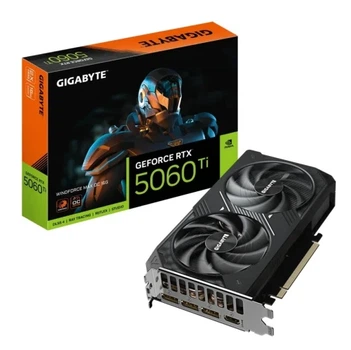 Видеокарта GeForce RTX 5060 Ti, Gigabyte, WINDFORCE MAX OC, 16Gb GDDR7 (GV-N506TWF2MAX OC-16GD)