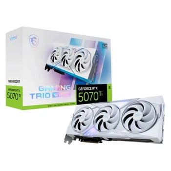 Видеокарта GeForce RTX 5070 Ti, MSI, GAMING TRIO OC (White Edition), 16Gb GDDR7 (G507T-16GTCW)