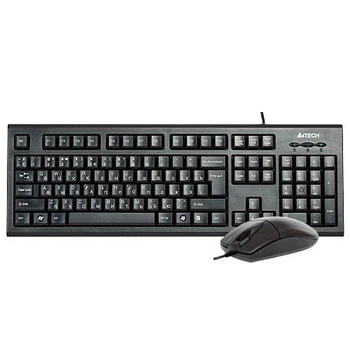 Комплект A4Tech KR-8520D, Black, проводной, USB