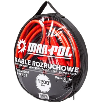 Пусковые кабели 1200A 35mm2 для автомобилей 6м Mar-Pol FK-1765