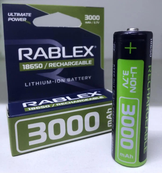 Акумулятор Rablex 18650 Li-lon 3000 mAh