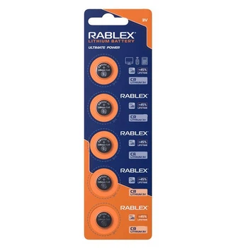 Батарейки Rablex CR1632 3V, 5 шт у блістері