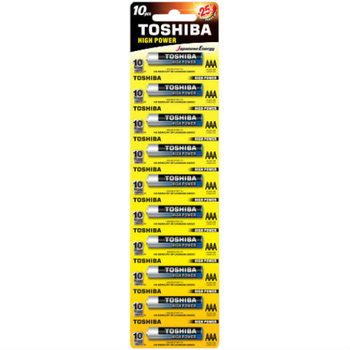 Батарейка алкалінова TOSHIBA LR03 HP на блістері 10шт