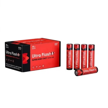 Батарейка сольова Ultra Flash R3P/AAA 4шт SHRINK /40/1000