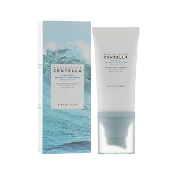 SKIN1004 Madagascar Centella Hyalu-Cica Water-Fit Sun Serum UV SPF 50+ PA++++ 50 ml Увлажняющая солнцезащитная сыворотка для лица