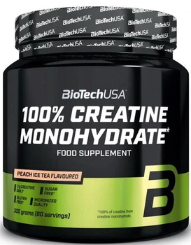 Креатин моногидрат BioTech 100% Creatine Monohydrate 300 г апельсин