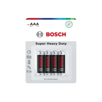 Мини-пальчиковая батарейка Bosch Super Heavy Duty AAA (R03) 4 шт R03SHD4B/00 (8594162800322)