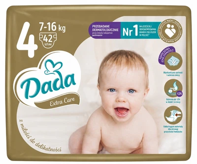 Підгузки памперси Dada Extra Care Розмір 4 (7-16 кг) 42 шт