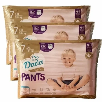 UA) Підгузки-трусики Dada Pants Розмір 7 (18+ кг) 102 шт набір 3 упаковки по 34 шт