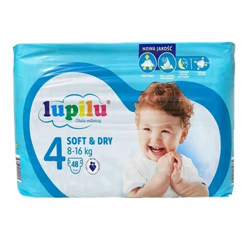 Підгузки памперси Lupilu Soft & Dry Розмір 4 (8- 16 кг) 48 шт