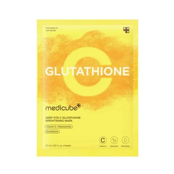 Тканевая маска для осветления кожи Medicube Deep Vita C Glutathione Brightening Mask (27 ml)