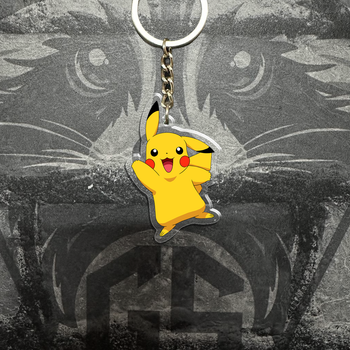 Брелок з Акрилу Pokemon Pikachu Покемон Пікачу 1