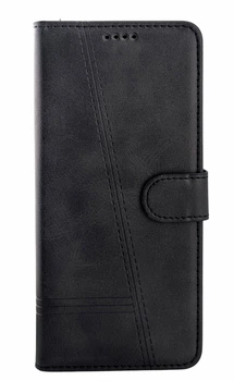 Чохол книжка Leather Case для POCO M4 Pro 4G на магніті з підставкою чорний