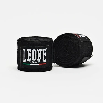 Боксерские бинты Leone AB705 эластичные 3,5 м хлопок черные