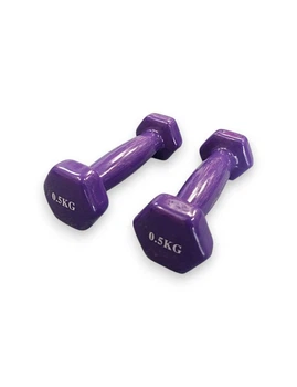 Гантели Bavar Sport (2 по 0,5 кг) виниловые, фиолетовый (BS25)