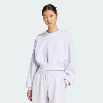 Женский свитшот ALL SZN Soft Lux Loose adidas KS5417 (XL) фиолетовый (4069993996659)