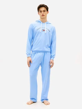Піжама (худи + штани) чоловіча бавовняна Tommy Hilfiger 465643823 XL Блакитна (1160222258)