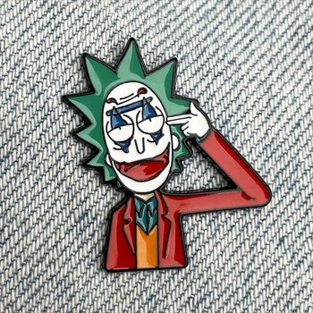 Значок пін Rick and Morty (Rick Joker)