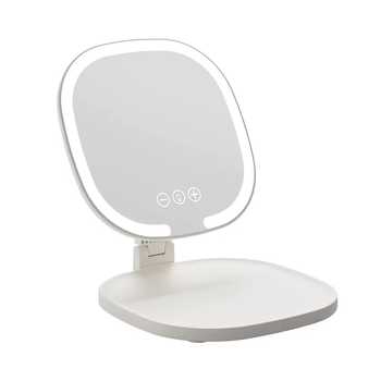 Зеркало для макияжа с LED-подсветкой раскладное