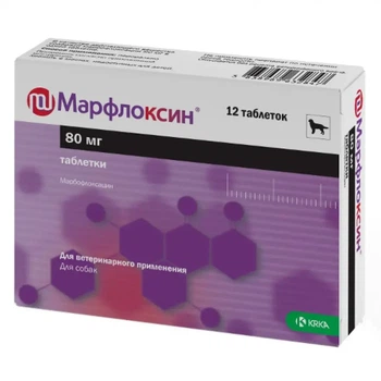 Таблетки KRKA Марфлоксин 80 мг №12