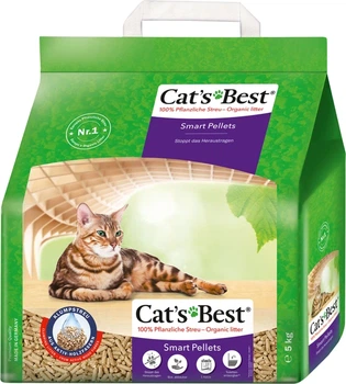 Наповнювач для котячого туалету Cat's Best Smart Pellets деревний 10л/5кг