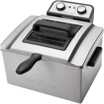 Фритюрница масляная 4 литра 3000 Вт с 2 корзинами для кухни Profi Cook