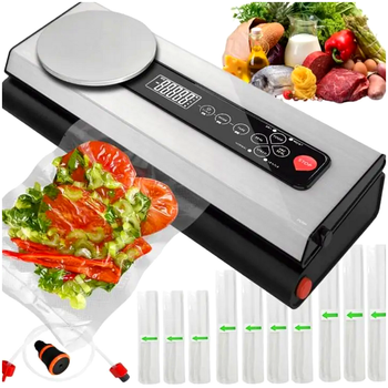 Вакуумный упаковщик с весами 120 Вт для кухни 9 рулонов пленки Malatec