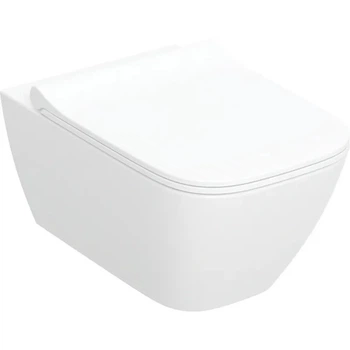 Унітаз підвісний з кришкою Smyle Square Rimfree 500.685.01.1 Geberit