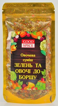 Овочева суміш Зелень та овочі до борщу 40 г Good spice