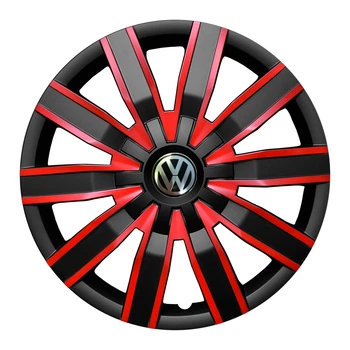 Колпаки Jawoplast Volare Duo Black-Red R15 Volkswagen (Комплект 4 шт.)