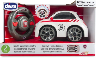 Машинка на радіокеруванні Chicco FIAT 500 Біла (8058664035342)
