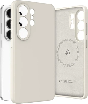 Etui Tech-Protect Silicone MagSafe do Samsung Galaxy S26 Ultra Cosmic Latte (5906302390328)