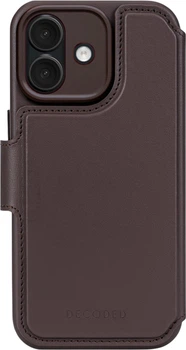 Etui z klapką Decoded Leather Detachable Wallet do Apple iPhone 17 Chocolate Brown (D26IPO17DW5CN)
