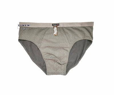 Серые мужские хлопковые трусы брифы Fuko UB 8193 2ХL