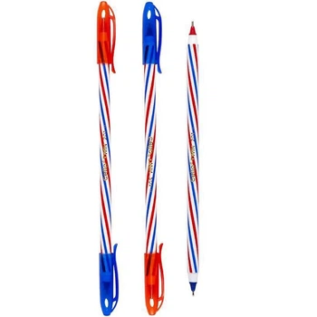 Масляная ручка "Ellott" 201L PVC, двусторонняя, синяя/красная, 20,5 см