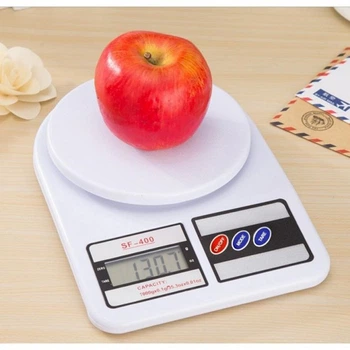 Весы кухонные электронные SF-400 Kitchen Scale до 7 кг кондитерские настольные (Электроник Китчен Скейл), Белые