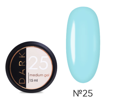 Гель для укрепления ногтей Dark Medium Gel No25 мятный 15 мл
