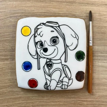 Пряник-розмальовка Міні Крафт Печиво Paw Patrol Скай 45г