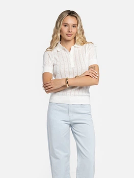 Поло жіноче Arber Polo Knit WD SS WTR-204 XL білий (W09.45.00.625)