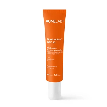 Крем-флюид для кожи склонной к акне Spotcontrol SPF 50 Fluid cream for acne-prone skin ACNELAB+ 40 мл 4823109413023